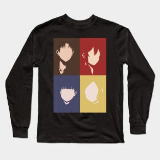 Tomo-chan Is a Girl or Tomo-chan wa Onnanoko Anime Charactcers in Vintage Minimalist Merch Design Long Sleeve T-Shirt